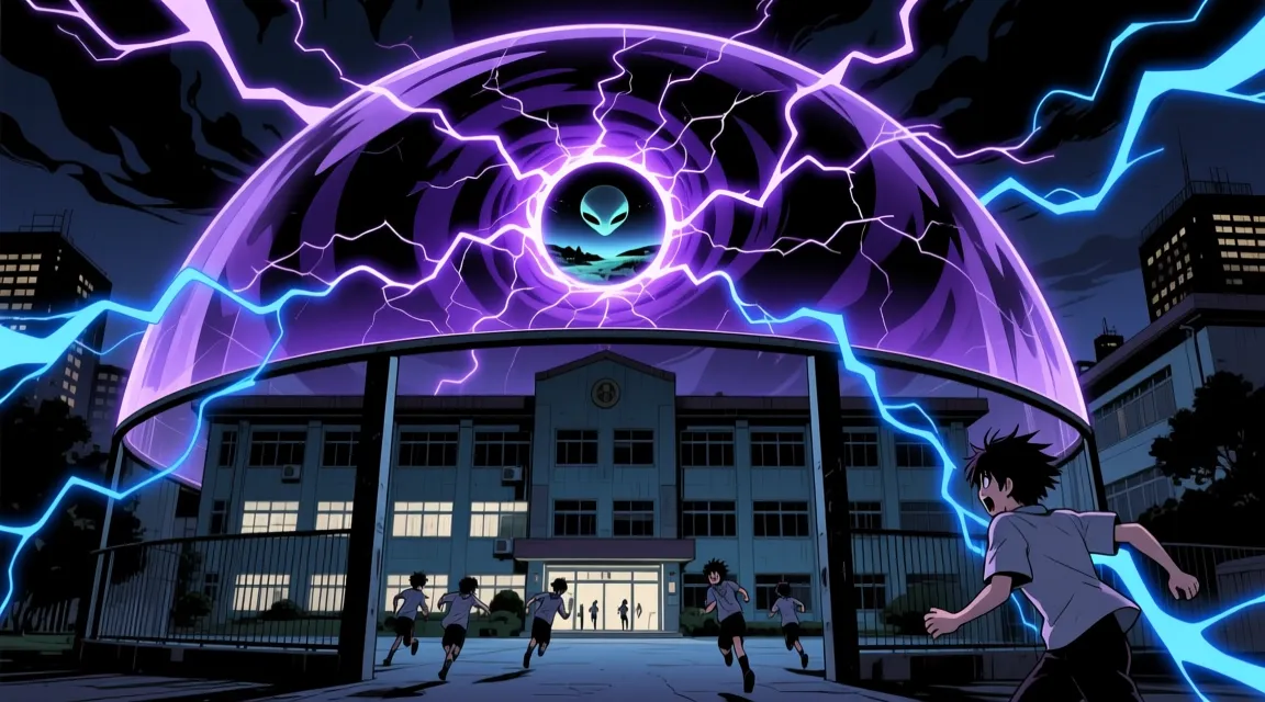 The Domain Dome forming over campus